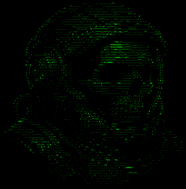 ASCII art of cybernaut